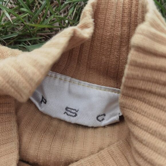 80s 90s Vintage Cropped Cuffed Collar Top Shirt Sleeve Shirt Golden Yellow - Picture 5 of 6